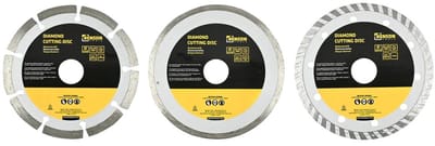 Benson slijpschijf haakse slijper - diamantschijf 125 mm - set 3-dlg voor steen, beton en tegels