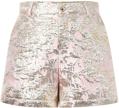 Blush And Bloom Short - Trendy Korte Broek met Comfortabele Pasvorm - Casual Zomershort voor Vakantie en Dagelijks Gebruik - Roze - Maat S