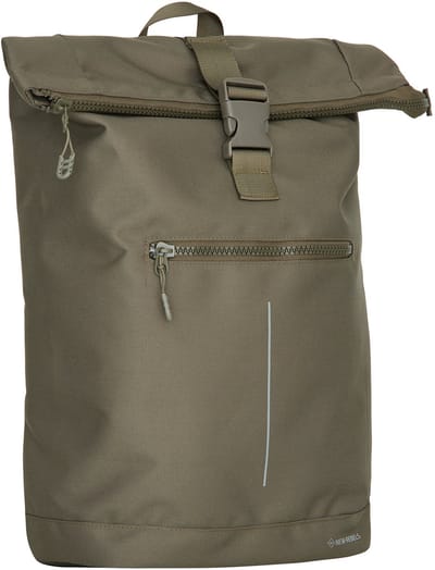 New Rebels Valor New York olijfgroen 21L Rugzak Rolltop Waterafstotend Laptop 15,6 inch