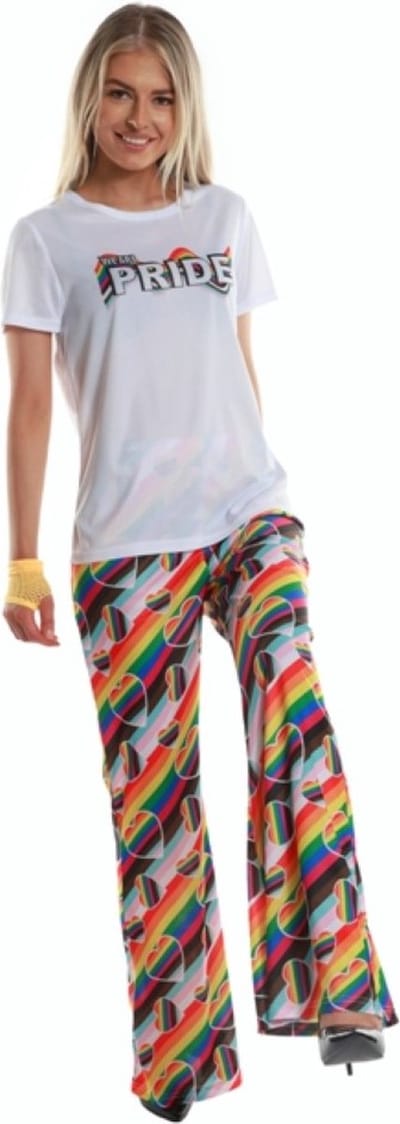 Karnival Costumes Pride T-shirt Dames Carnavalskleding Dames Foute Party Carnaval Verkleedkleren Volwassenen Regenboog Gay Pride LHBTI - Polyester - Maat M