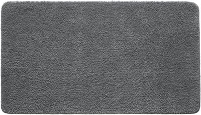 Badmat Antislip - Douchemat Absorberend - Hygiënisch Werken - Hoogpolig Microvezel - 70 x 120 cm - Grijs