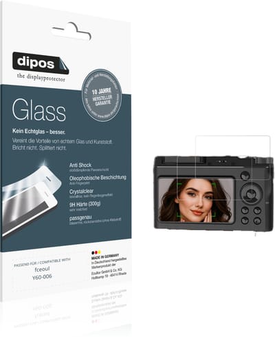 dipos – 2x Pantserfolie geschikt voor fceoul Y60-006 | 9H Screenprotector