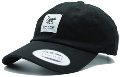Surf Monkey - Klassieke baseballpet - Katoen - Eén maat - Zwart