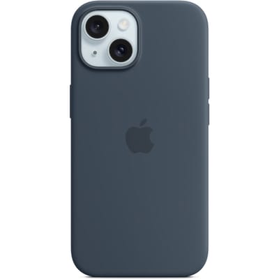 Apple Siliconenhoesje met MagSafe geschikt voor iPhone 15 - Storm Blue