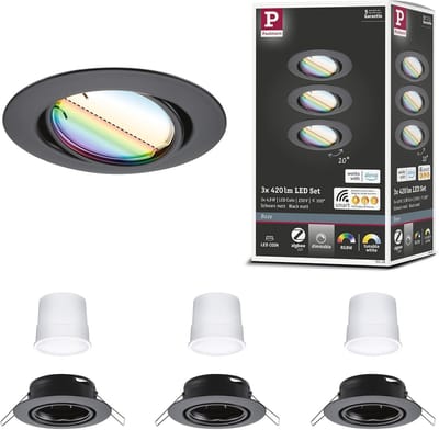 LED Inbouwlamp Dimbaar Rond Met RGBW+ Functie – Slimme Verlichting voor Jouw Thuis