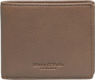 Marc O'Polo Leren Portemonnee Tom Combi Wallet Burnt Ash Taupe