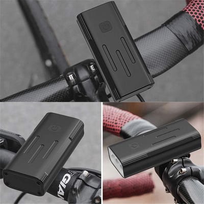 Fietskoplamp 2400 Lumen | Waterdichte LED Fietslicht met 10 uur Accuduur | Veiligheid voor Fietsers