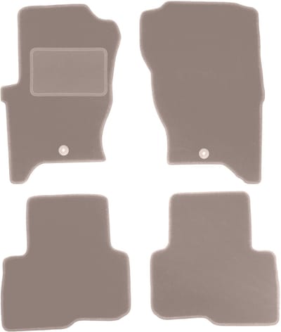 Beige veloursmatten voor: Land Rover Discovery III SUV (2004-2011)