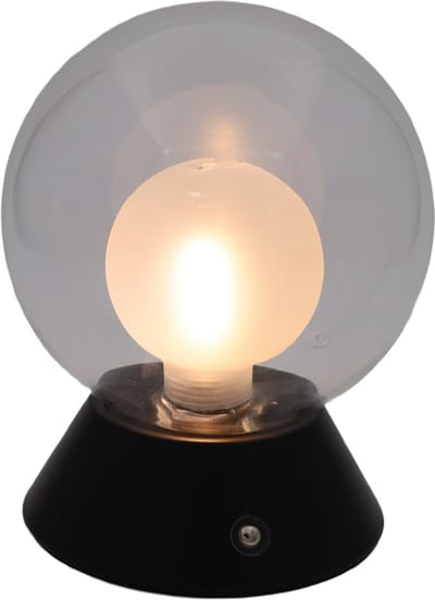 Luxus Europe - Tafellamp Touch Nora Zwart - Draadloze LED Tafellamp Binnen - USB-C Oplaadbaar - Touchbediening - Dimbaar - 3 Lichtkleuren