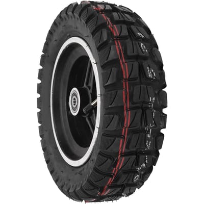 Pneu 6,5 pouces avec jante 90 65‑6,5 Traction accrue Performances stables Remplacement de roue pour mini-moto black