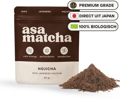 ASA Matcha Hojicha® 50g – Geroosterde Japanse Groene Thee – 50 gram - Laag in Cafeïne