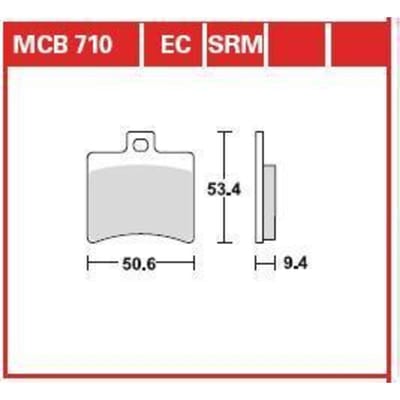 Bremsbelagsatz, ohne Straßenzulassung TRW MOTO MCB710SRM