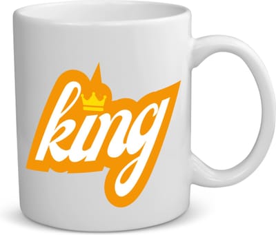 Akyol - king koffiemok - theemok - Koning - een koning - verjaardagscadeau - kroontje - kado - gift - geschenk - 350 ML inhoud