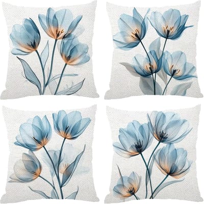 Kussenhoezen Set - Bloemen Kussenslopen - Buiten Decoratie - Waterdicht Dubbelzijdig - 70x70 cm - Bedrukt