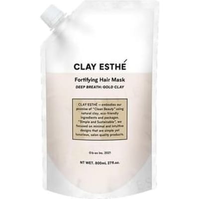 CLAY ESTHE - Fortifying Hair Mask Deep Breath: Gold Clay Refill 800ml