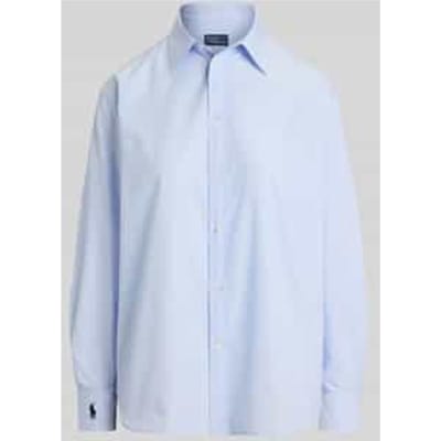 Loose fit overhemdblouse van puur katoen