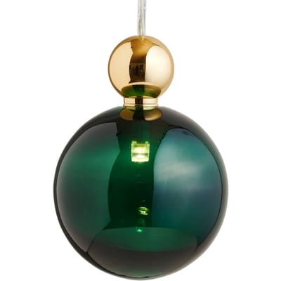 EBB & FLOW Uva L Hanglamp, bal goud, klimopgroen