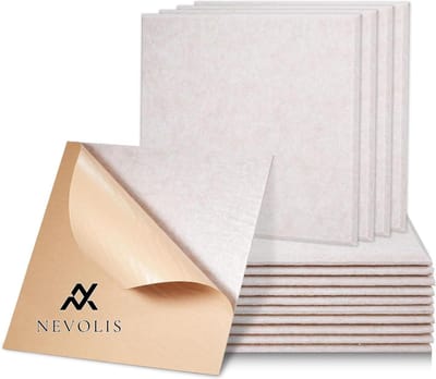 Nevolis Square Acoustic Plates Self Adhesive High Density Sound Insulation - Wall Ceilings Wood Doors Acoustic Panel Camel Hair Akoestische Platen Geluiddemping .