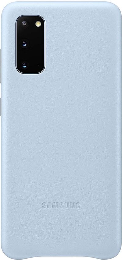 Samsung Leather Hoesje - Samsung Galaxy S20 - Blauw