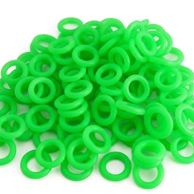 Glow in the dark ringen voor op tent haring 30 stuks – fluorescerende siliconen ringen – lichtgevende tent accessoires – outdoor camping haring ringen – geschikt voor tent scheerlijnen en grondspijkers