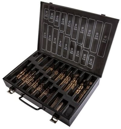 Metaalborenkoffer DIN338 HSS-Co Cobalt 5% 170-delig 1-10mm x0.5mm