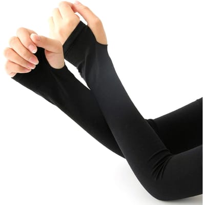Ice Sleeve Ice Wire Zonwerende Oversleeve Mannelijke/Vrouwelijke Aandrijfarm Beschermingshoes Buitenrijden zwart