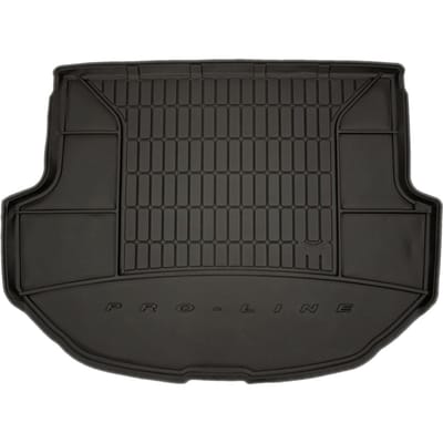 Frogum - DryZone - Kofferbakmat 3D met Organizer - Geschikt voor HYUNDAI Santa Fe III (2012-2018) - 5-zitter - Geen verstelbare laadvloer - TPE Rubber - Zwart
