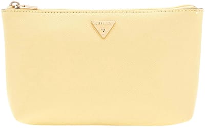 GUESS accessoiretas Serenova Wristlet Pouch Yellow Lichtgeel