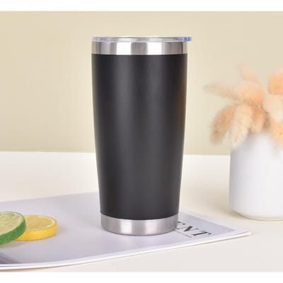 Roestvrijstalen Autobeker Dubbelwandig Vacuüm Grote Capaciteit Vacuüm Beker Outdoor Draagbare Autobegleider 20oz