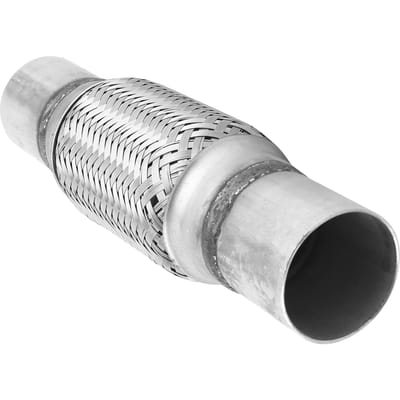 Uitlaat Flexibel Buis Balg RVS Gevlochten Koppeling Flexibele Pijp 52x260mm Gelast Installeren gray