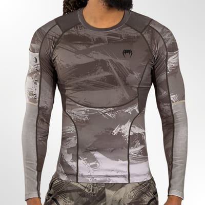 VENUM ELECTRON 3.0 LONG SLEEVE RASHGUARD - SAND - MAAT M