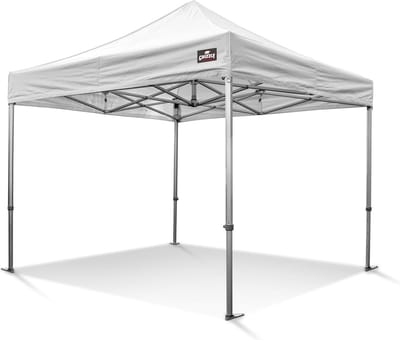 3x3 m Easy-Up Partytent | Vouwtent Wit | Incl. gratis sterke pvc opberghoes en spanbanden set met haringen