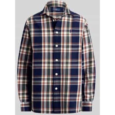 regular fit overhemdblouse van puur katoen
