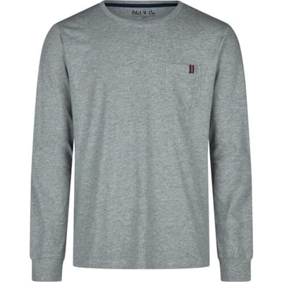 Phil & Co Heren Pyjamashirt Lange Mouw Grijs - Maat M