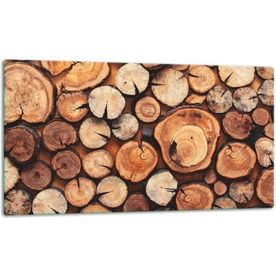 TMK ArtDeko D30x52 Serie - Glazen Snijplank - 52x30 cm - Hittebestendig - Antislip Stoppers