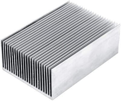 Groot Aluminium Koellichaam 100x69x36mm voor LED Versterker, Transistor en IC Koeling