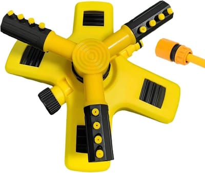 Gazonsproeier - Waterspuit - Tuin Besproeien - 360 Graden Rotatie - 22 x 19 x 10 cm - Grijs
