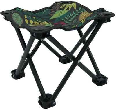Dailygoods- Campingkruk Inklapbaar - Draagbaar - Lichtgewicht - Met Opbergtas - Voor Kamperen/Vissen/Tuin - Ergonomisch Design - Klapkruk