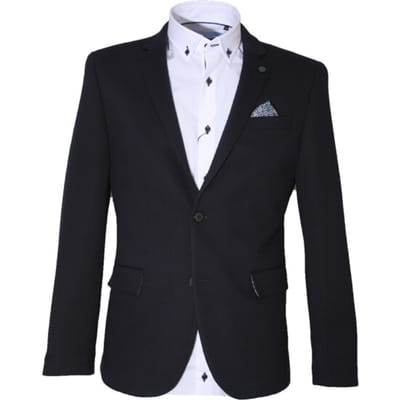 Carter & Davis - Casual colbert - Heren - 48 - Blauw - Polyester - 2628-6435