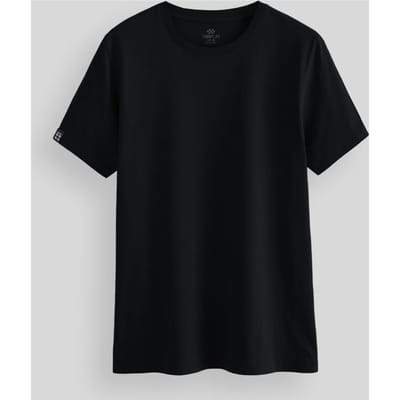 Heren Katoen Elastaan Ronde Hals T-Shirt