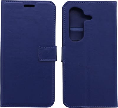 Portemonnee Book Case Hoesje Geschikt voor: Samsung Galaxy S25 Ultra - Donker blauw