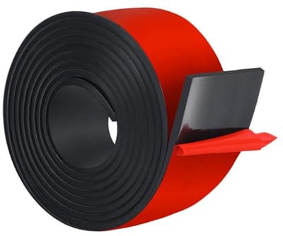 Neopreen Rubber Plakstrips voor Voegen en Knutselen - Zelfklevend en Duurzaam (10,2 cm x 0,5 cm)