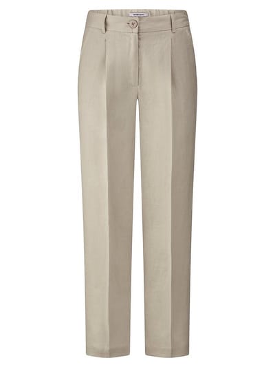 Enkellange broek Van Peter Hahn beige