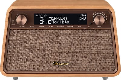 Houten DAB+ en FM-RDS radio met Bluetooth en LCD-scherm - Sangean WR-201D