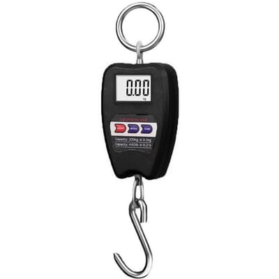 200KG Elektronische Bagageweegschaal Multifunctionele Digitale Weegschalen LCD Display Reizen Hoge Nauwkeurigheid Handbediend Weeggereedschap zwart