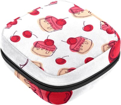 Menstruatiezakjes - Maandverband tasje - Hygiënisch opbergen - Privacy beschermend - 12 x 17 x 17 cm - Veelkleurig