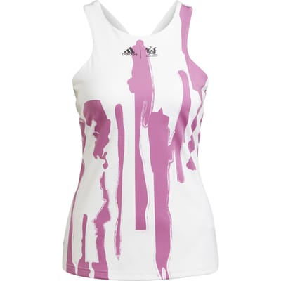 adidas New York Y Tanktop Dames-Wit,Paars
