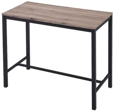 Bartafel Babette | 120 x 60 x 95 cm | Bruin-zwart