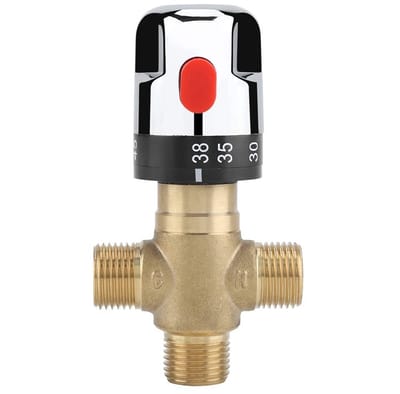 Dailygoods- Mengkraan Thermostatisch - Messing Behuizing - Veiligheidsschakelaar 38℃ - Voor Wastafel/Bidet/Douche - Eenvoudig te Installeren - Waterdruk 0,03-1,0Mpa - Kraan