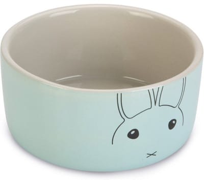 Beeztees Voerbak Konijn Joela - Voerbak - Ø12x5.5 cm Mintgroen